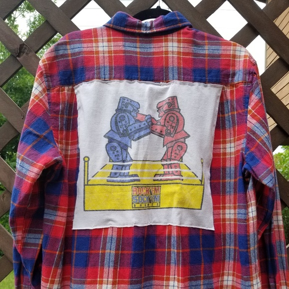 St. John's Bay Tops - Vintage repurposed t-shirt & flannel